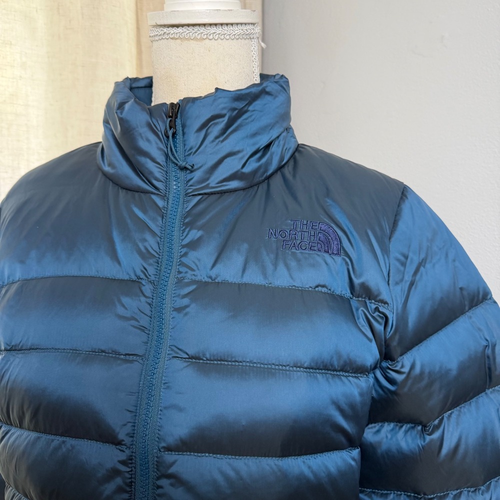 The North Face Aconcagua II 550 Down Puffer Jacket Teal Blue Women's Medium - Picture 3 of 10